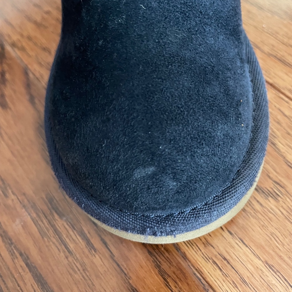 GIRLS Ugg Mini Navy Bailey Button Boots Size 9Y - Picture 7 of 8